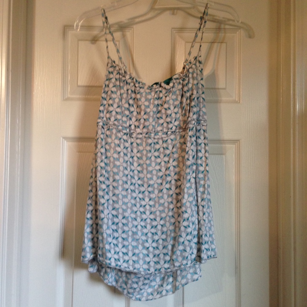 Aeropostale gray green blue tank top blouse